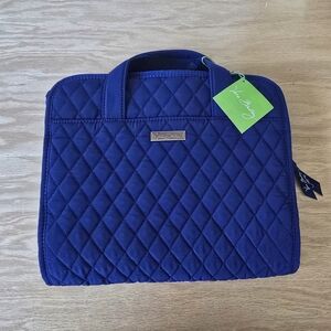 Vera Bradley Blue Quilted Hanging Organizer Lapis pockets organizer Travel